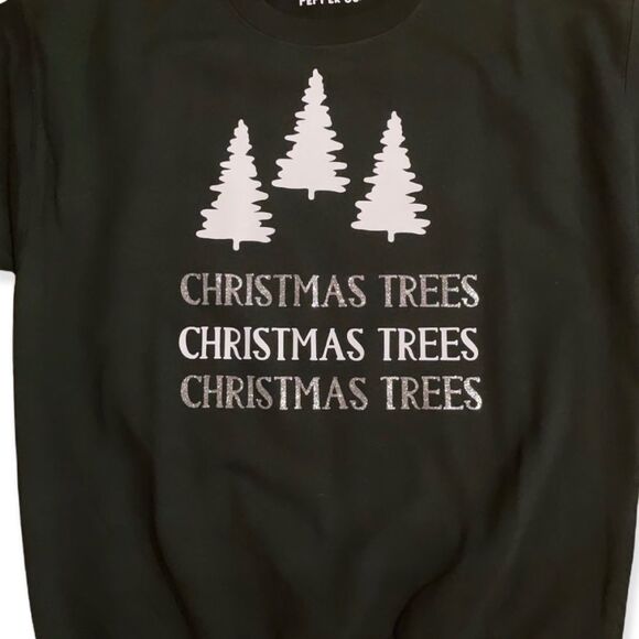 NWT Wool + Pepper Co. Christmas Trees Crewneck Sweatshirt - Picture 2 of 4